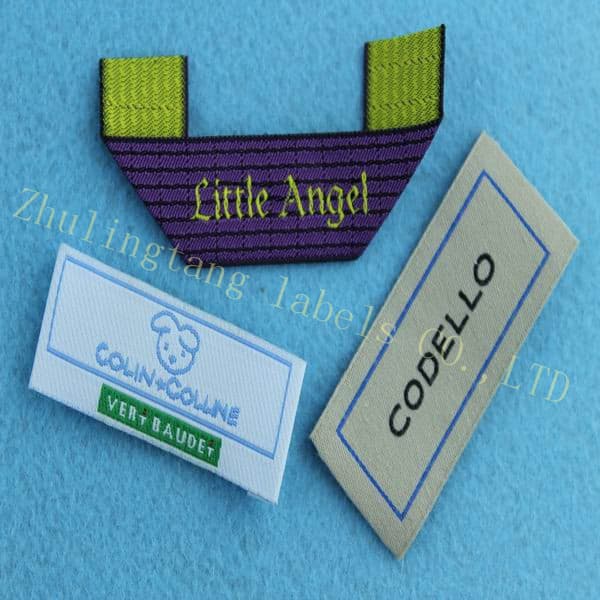 Hot sale woven label silk used for garment neck
